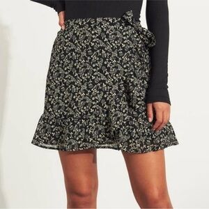 Hollister Floral Wrap Skirt
